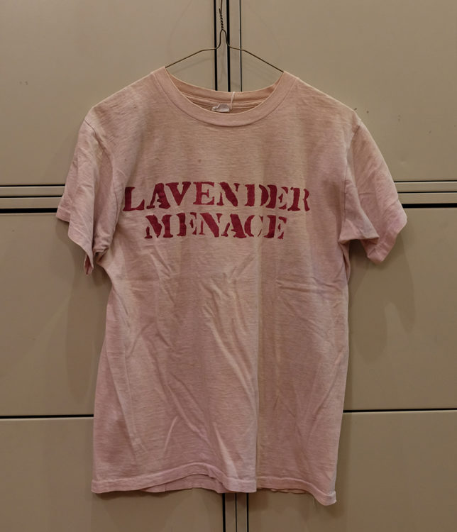 Pink t-shirt that reads 