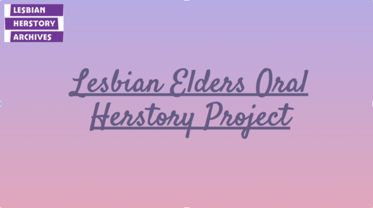 Image of Lesbian Elders Oral History Project logo